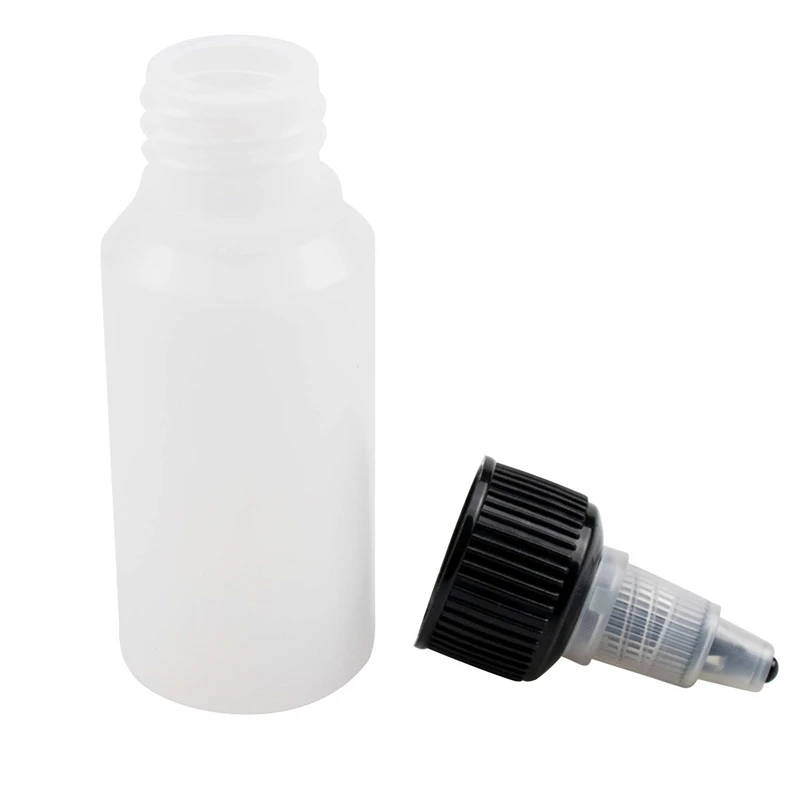manufacture Glue sauce salad twist off eye dropper bottles plastic 30ml 60ml pointed tip bottle tattoo ink bottles