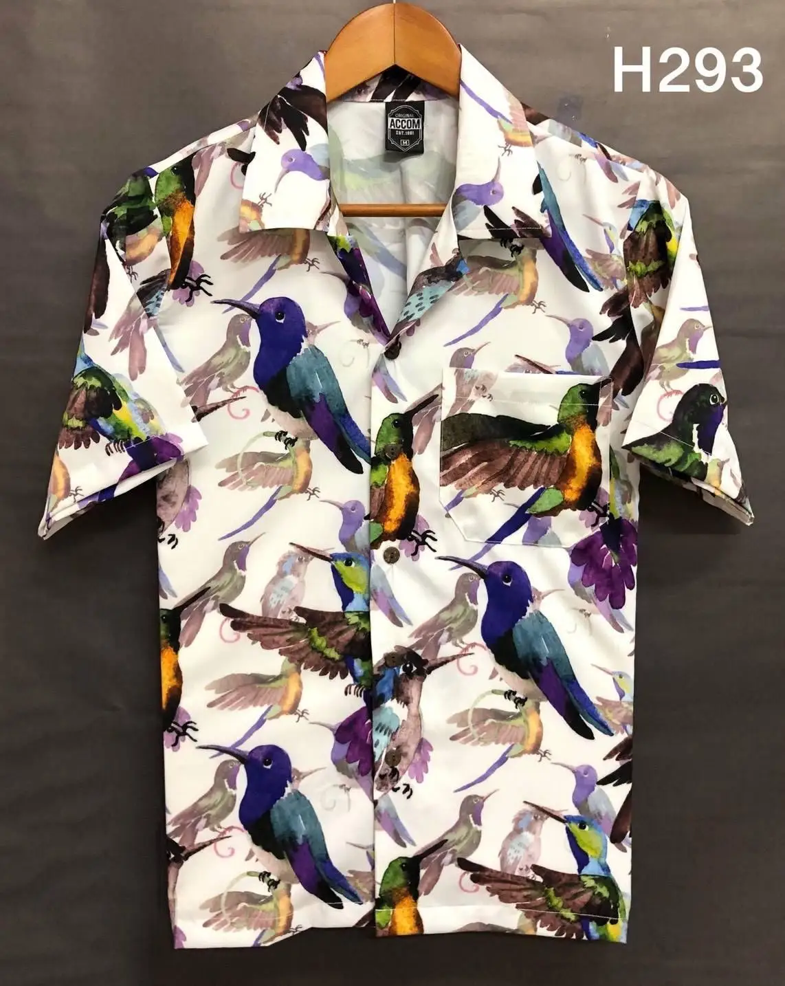 
Summer Hawaiian Beach Wear Floral Eco-Friendly Flowered Leaf Wholesale Shirts Custom For MenStylish Clothing 
