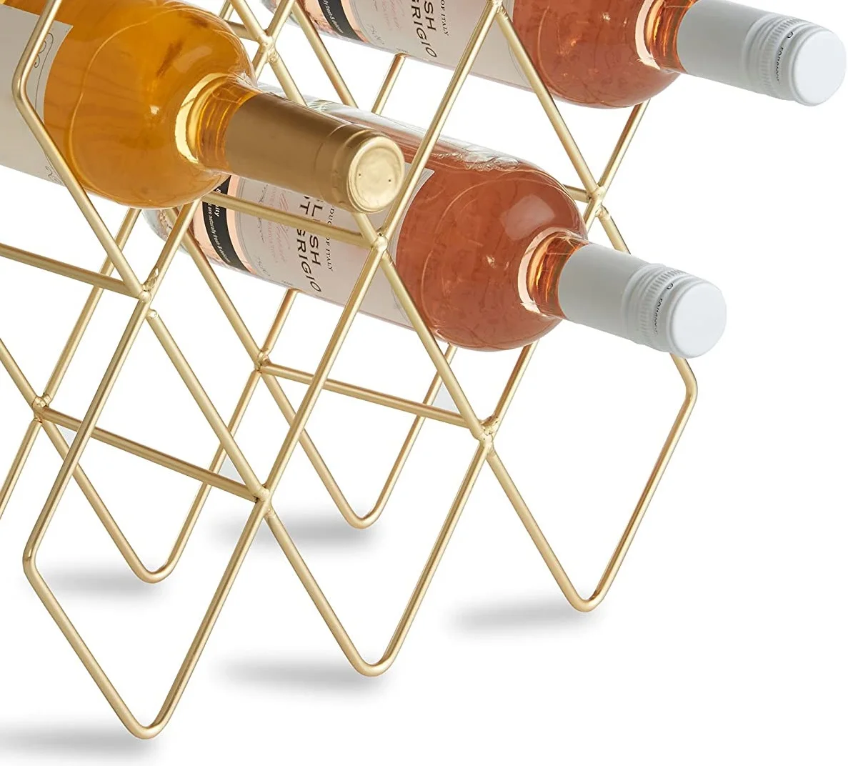 Wholesaler and Supplier Iron Wine Bottle Holder Handcrafted Bottle Rack Bottle Stand Display For Home Hotel and Bar