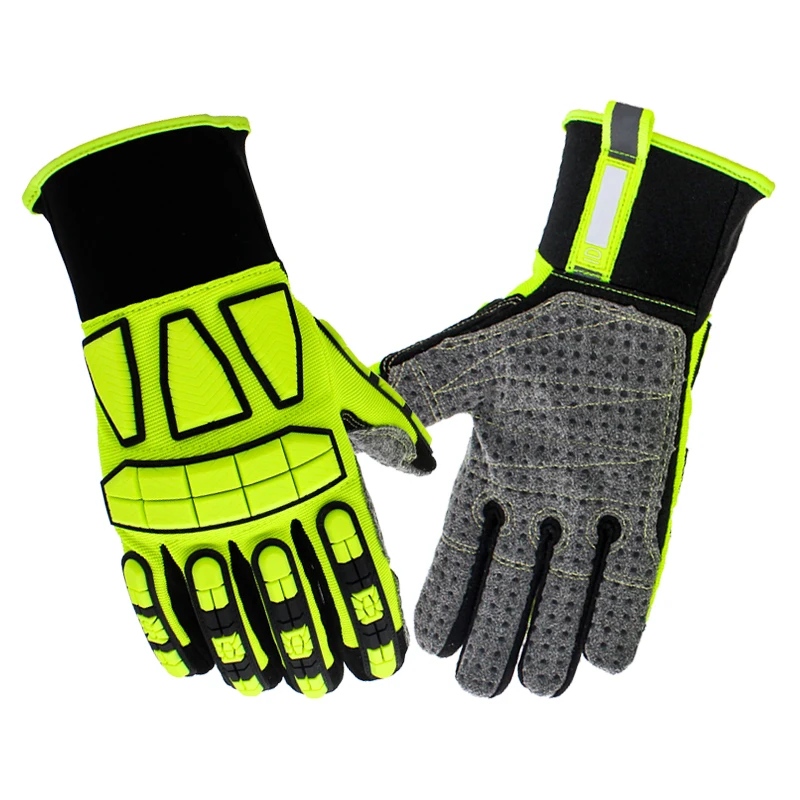 
Protective Gloves Heavy Duty Working Safety Hands Gloves Oilfield Safety Work gloves Best Quality TPR Rubber Impact 