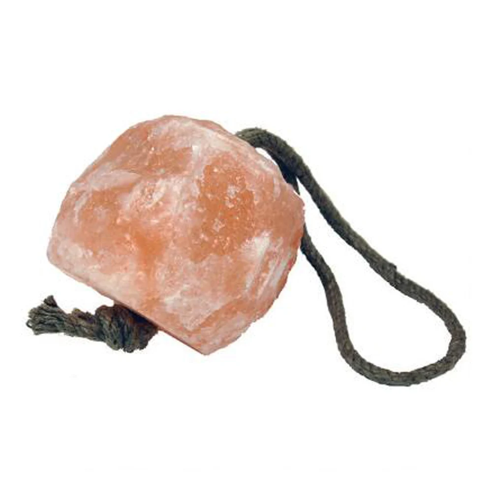 Best Price Himalayan Rich in Minerals Certified Natural Organic Crystal Dark Pink Salt Rock Salt Round Shape With Rope