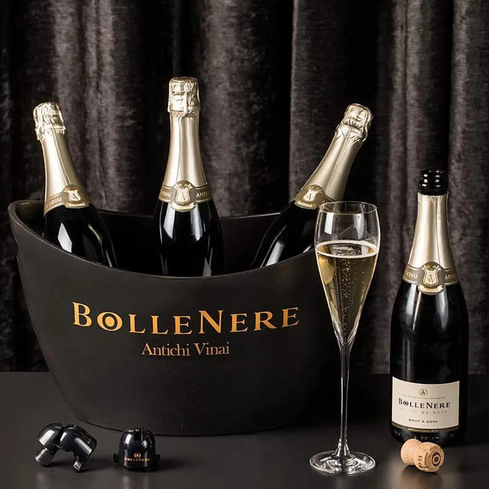 Bollenere - Top Quality Sicilian White Sparkling Wine Blanc de noir Brut Vino Spumante di Qualita VSQ 12 5% 75