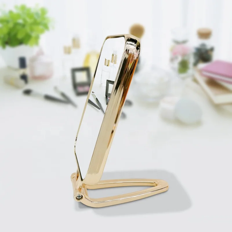 Electroplate Silver Pink Golden 3X Magnify Double Dual Sides Oval Round Square Hand Cosmetic Makeup Mirror