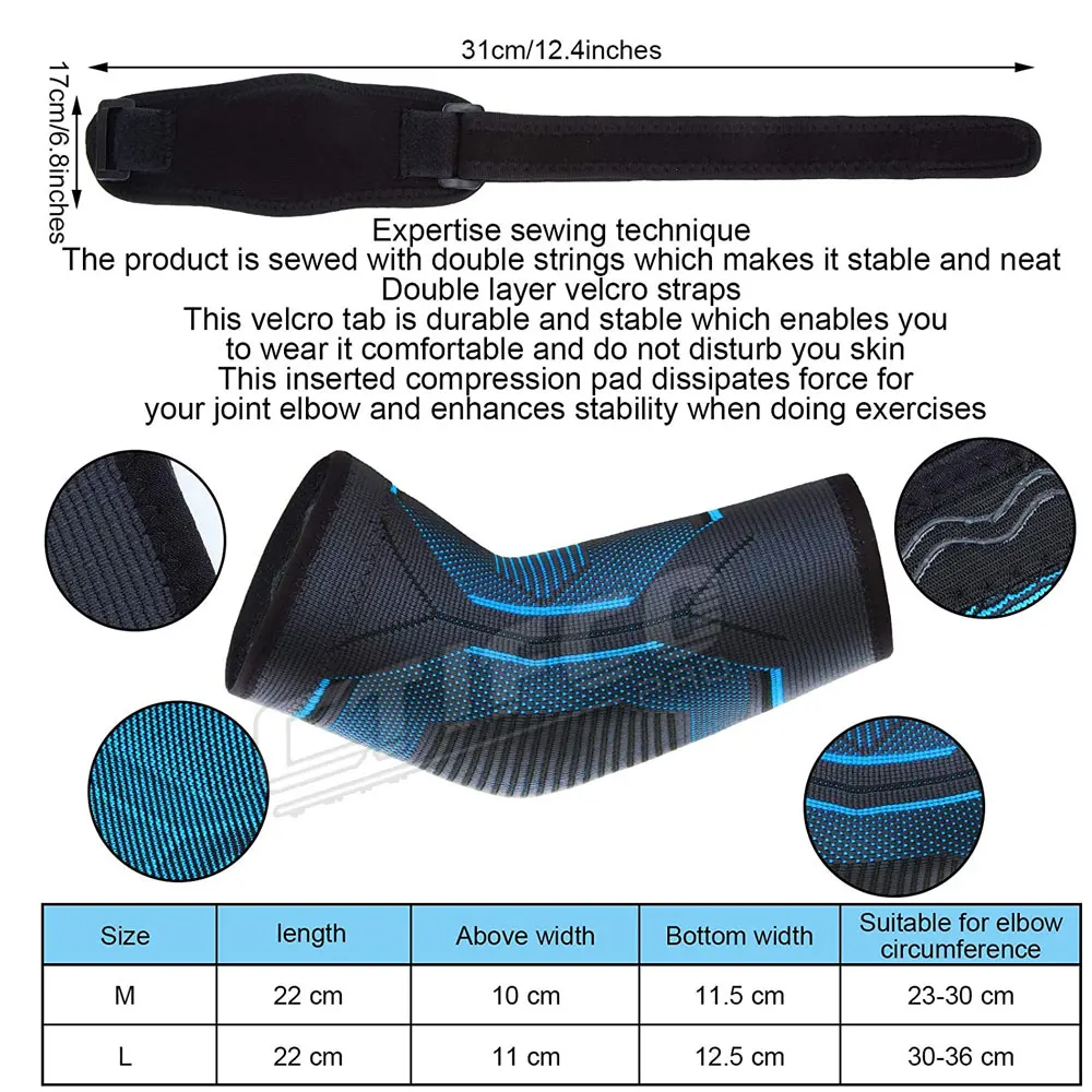 Unisex Sports Elbow Sleeve Arm Guard Protector For Fitness Gear