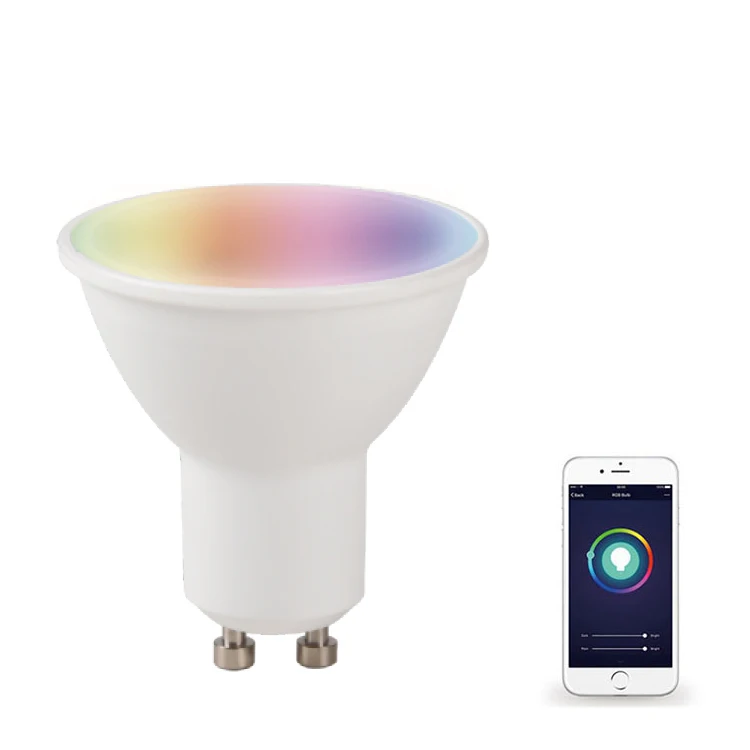Умная лампа Mr16 Gu10, 5 Вт, Wi-Fi, Rgbw, светодиодная прожекторная лампа, светодиодное освещение, светильник