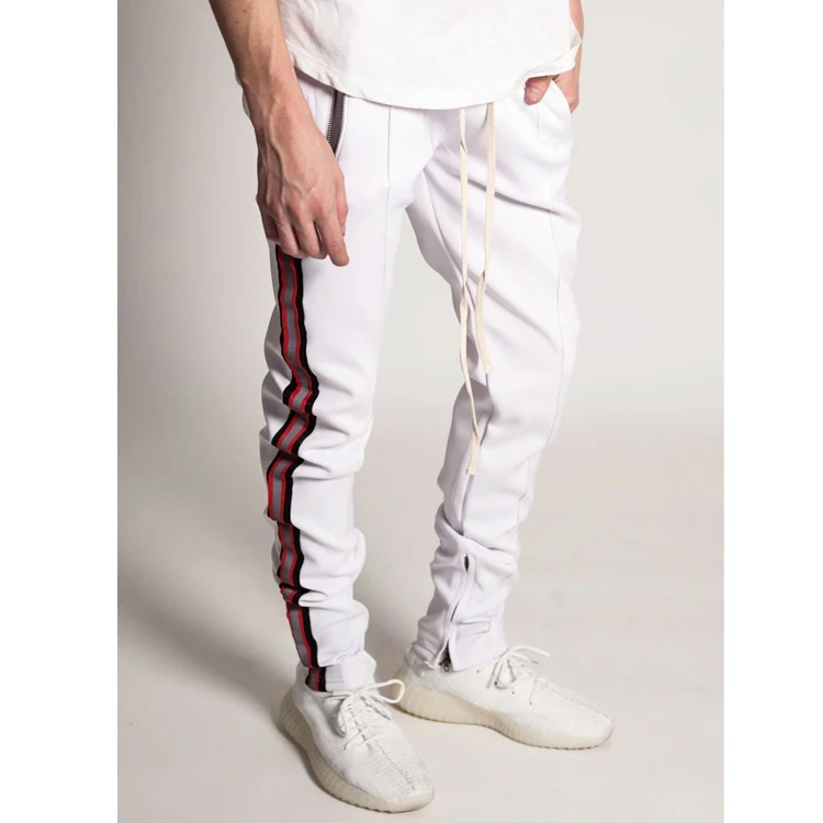 Side stripe sweatpants casual trousers high quality wholesale Track pants Mens custom 3M reflective fashion pants