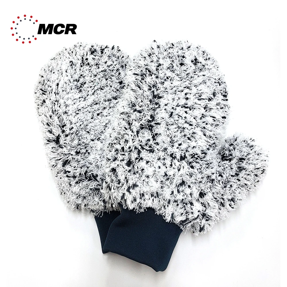 [NEW] KOREAN MICROFIBER SHINE WASH MITT Premium Detailing Goods Super Soft Long Pile 1100gsm SCRATCH-FREE CAR CLEANING CARE