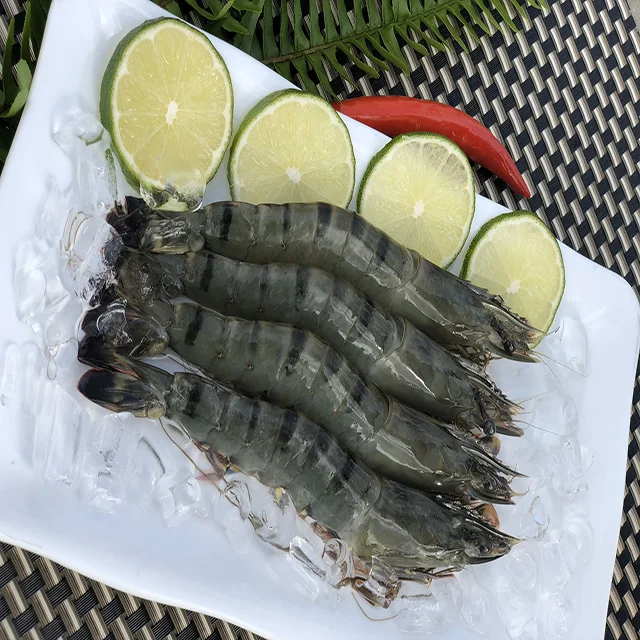 Черные Тигровые креветки замороженные король белые