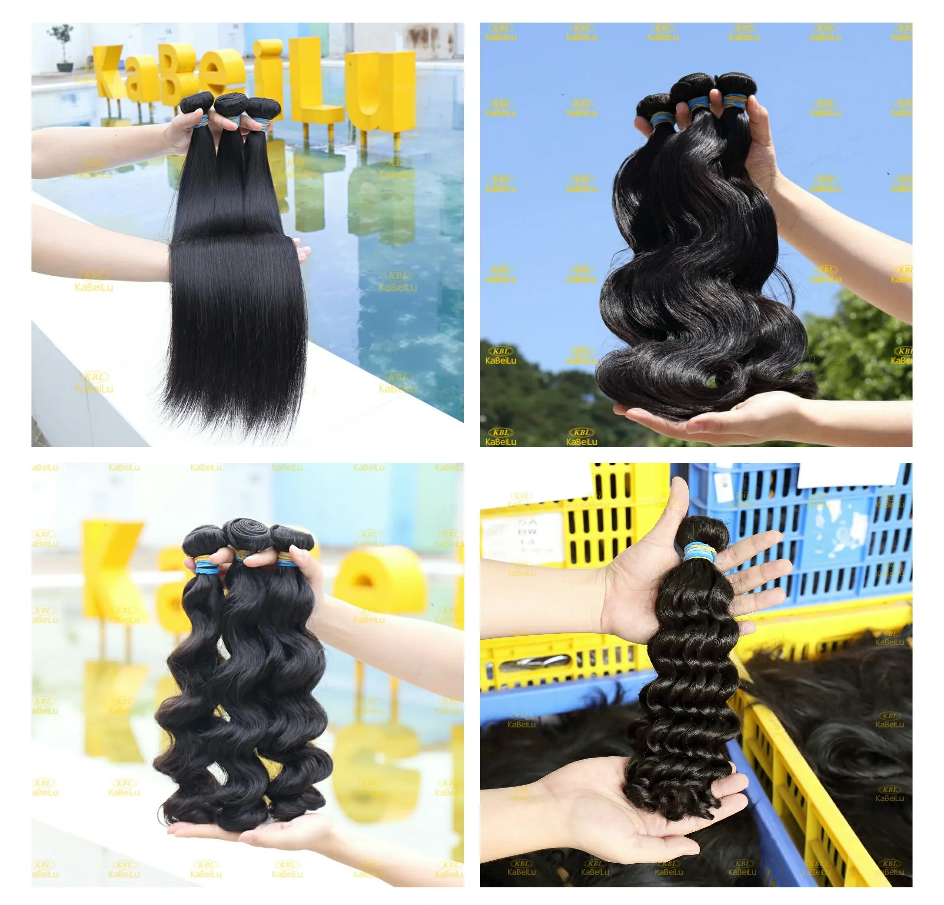 online sale guangzhou hair factory can be dyed unprocessed raw hair ombre