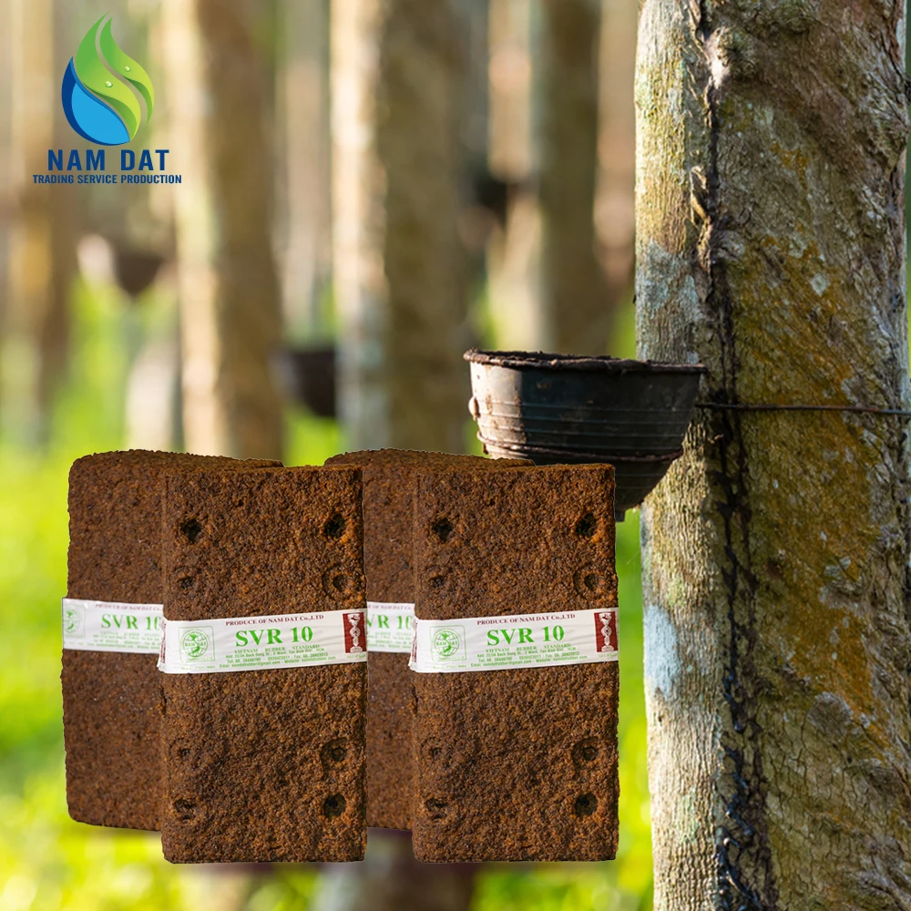 Wholesale Vietnam Manufacturer Export Multi Application Brown Natural Rubbers Raw Materials SVR 10 (TSR 10)