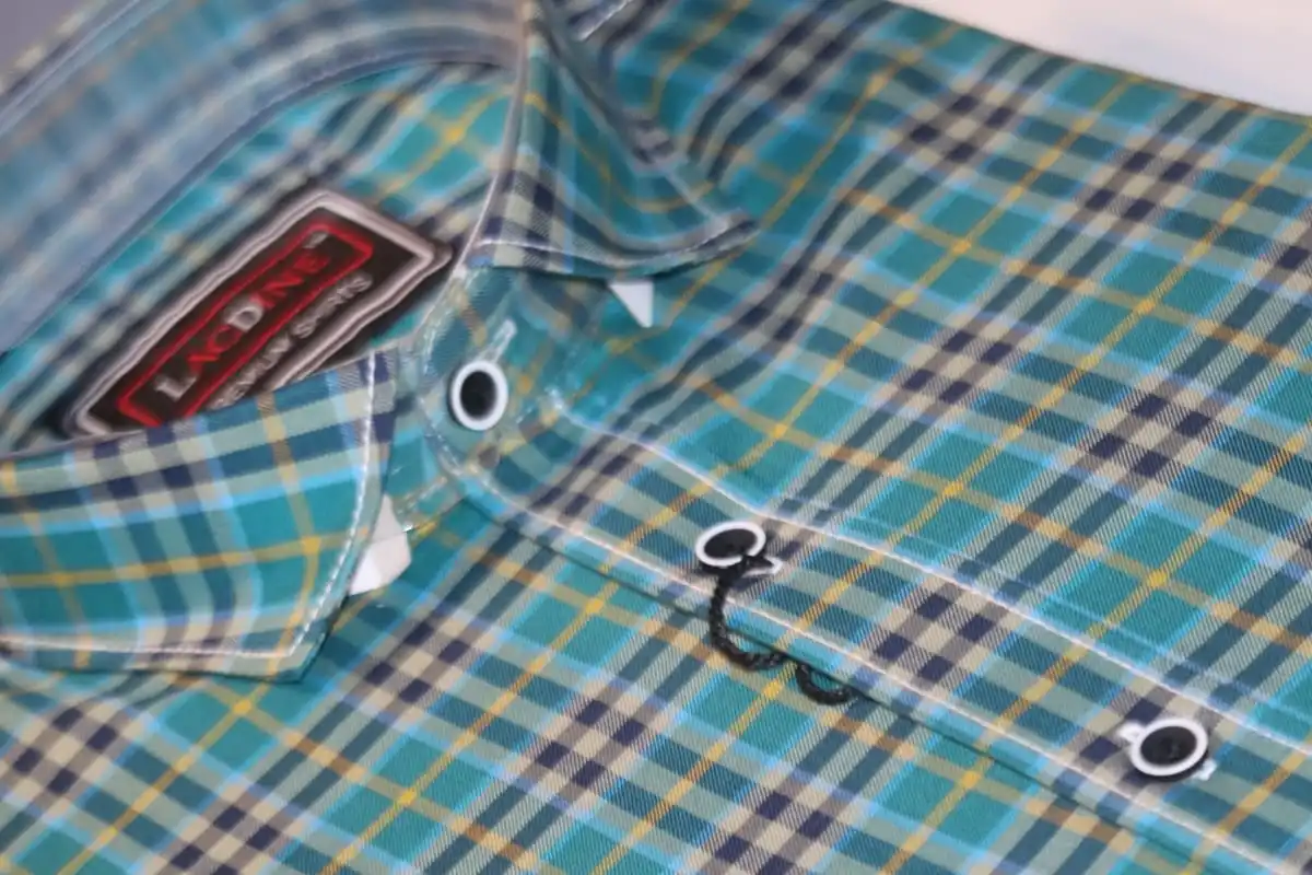  Мужская рубашка из чистого хлопка повседневная одежда с полной посадкой и длинными рукавами