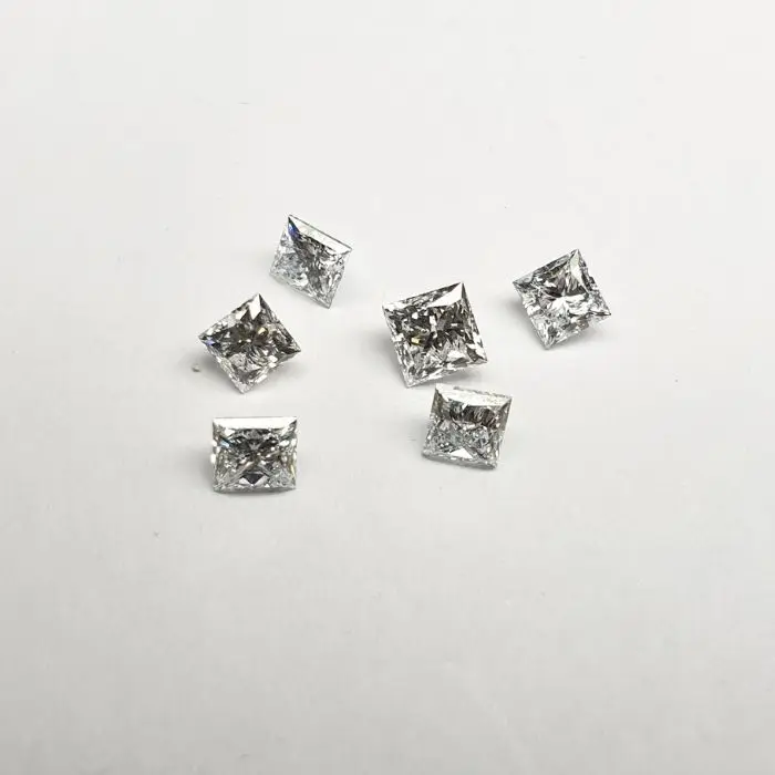 Lab Made Diamond 0.50 To 0.59 Carat Polished Loose VVS Purity Loose synthetic Fancy Princess Diamond