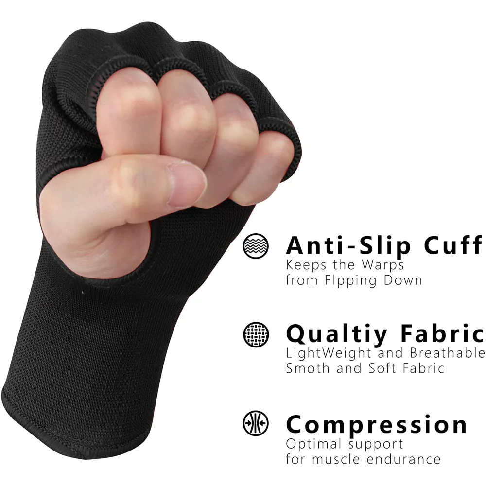 Боксерские внутренние перчатки для защиты рук и запястья тренировочные митенки ММА кикбоксинга