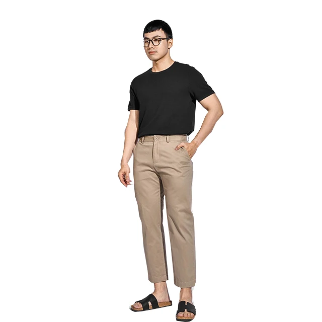 Plain O-neck 100% Cotton T-shirts for Men Custom logo and size Regular form Made in Vietnam