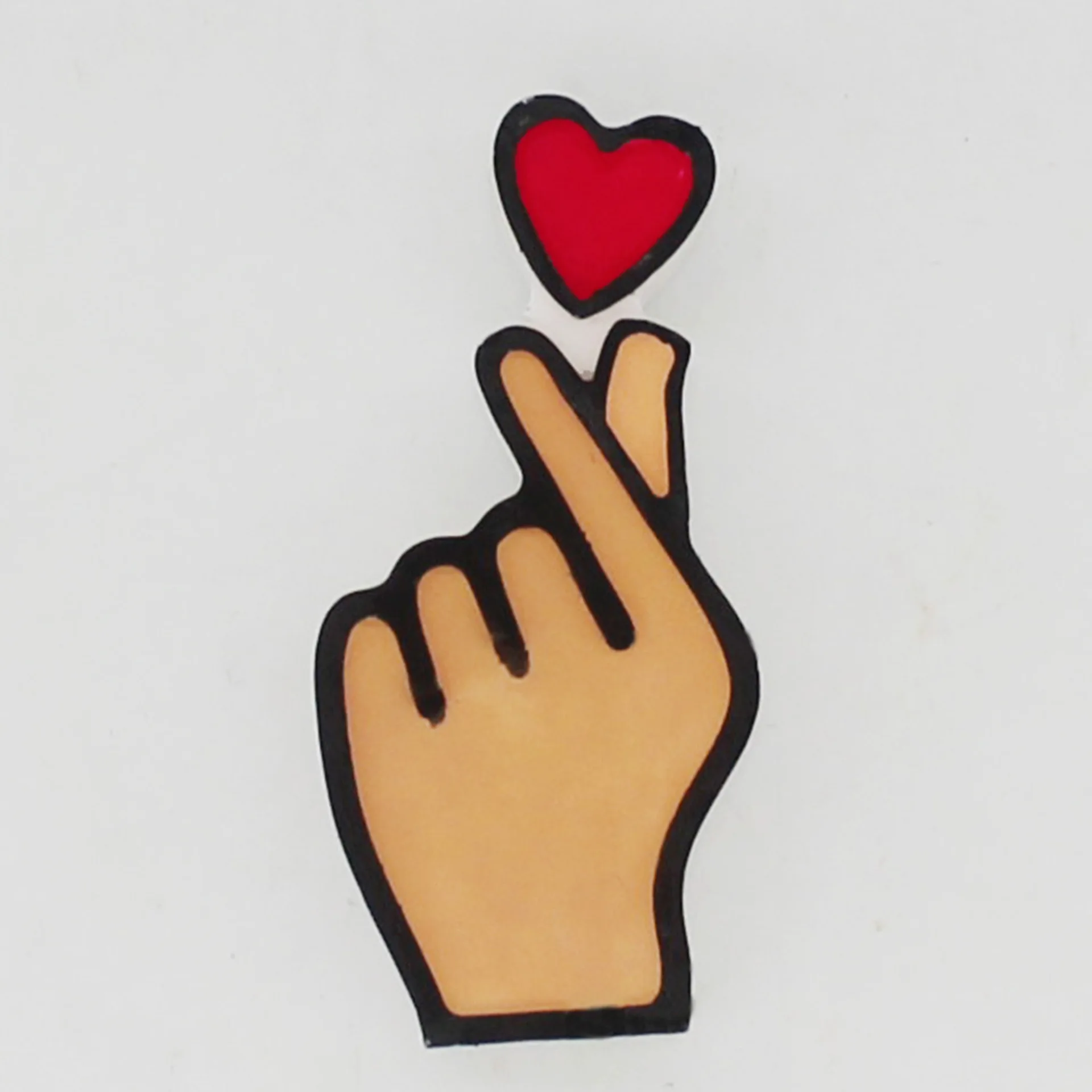 Korean Heart Finger I Love You Vector Silhouette Decal  Sticker Vinyl Pin Stencil Resin Frame LOVE MOLD