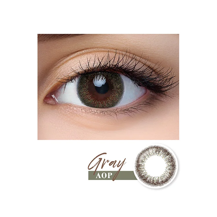 Самые продаваемые трехтонированные серые Ежемесячные контактные линзы