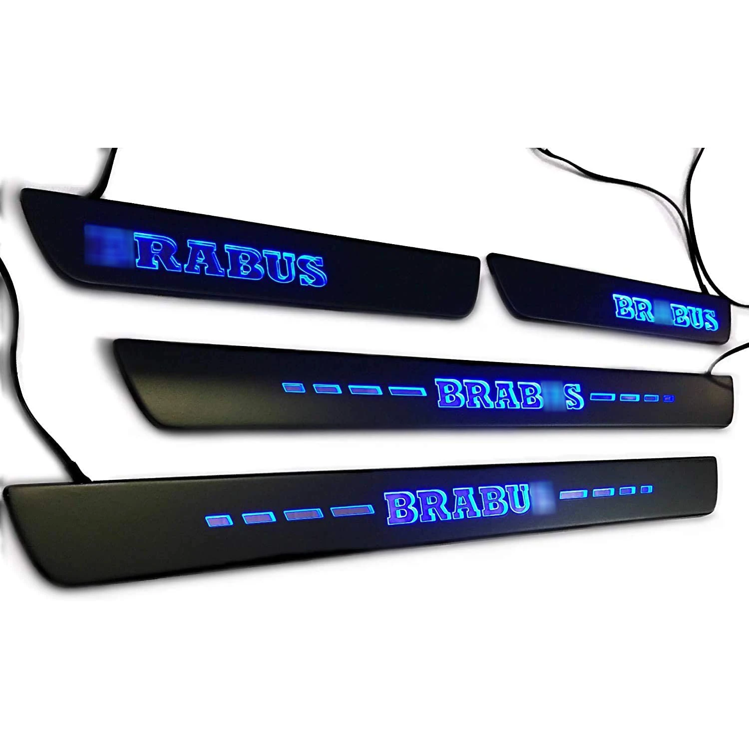 LED Door Sills B-Style Scuff Plates made for Mercedes C-Class W205 W204 W213 4 pcs