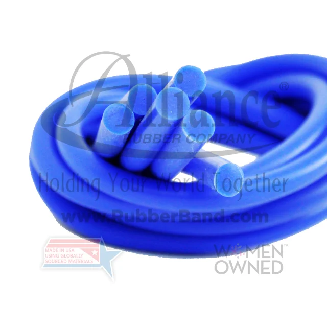Silicone Gripper Cord Made in USA Custom Extruded Silicone Alliance Rubber Company Industrial Shock Absorber Cutting US;1951 Red