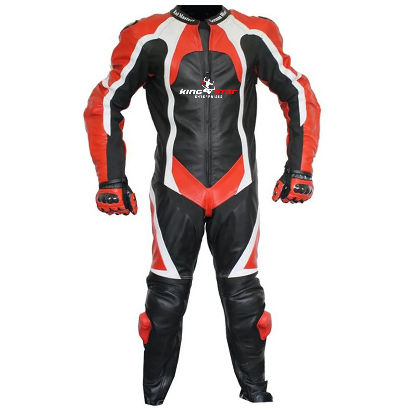
Motorcycle Riding Wear Custom Suit Black and Red Street Ride 1 and 2 Piece Genuine Cowhide Leather Racing Motorbike Suits 