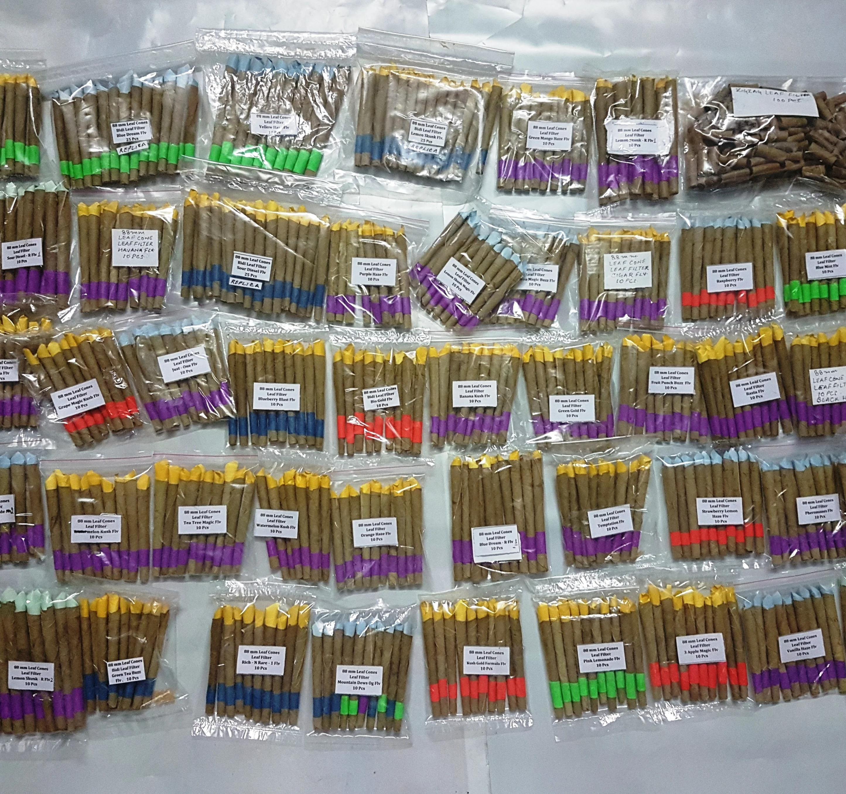 Cordia and coromandel Natural leaf rolls Lemon Haze Terpenes infused pre rolled blunts with Indica sativa terpenes boosters