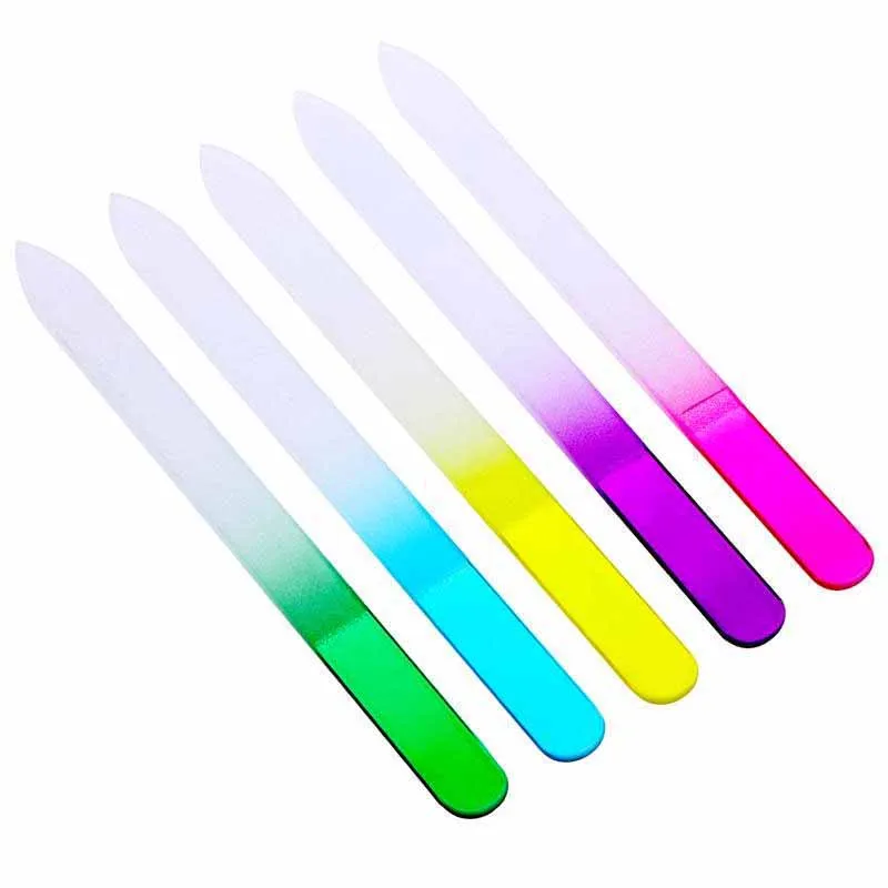 Двусторонняя пилка для ногтей из нержавеющей стали, инструменты для маникюра и педикюра, металлическая пилка для ногтей, пилка для ногтей из нержавеющей стали