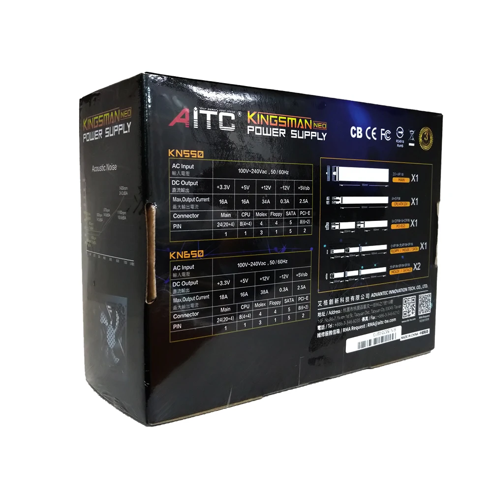 650W ATX PSU 80 PLUS BRONZE power supply for pc
