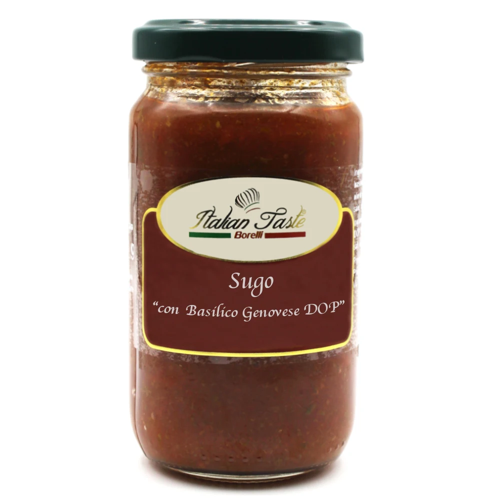 High quality 180 g italian Basil pasta sauce Made in Italy NO GMO Italian pasta sauce for pasta