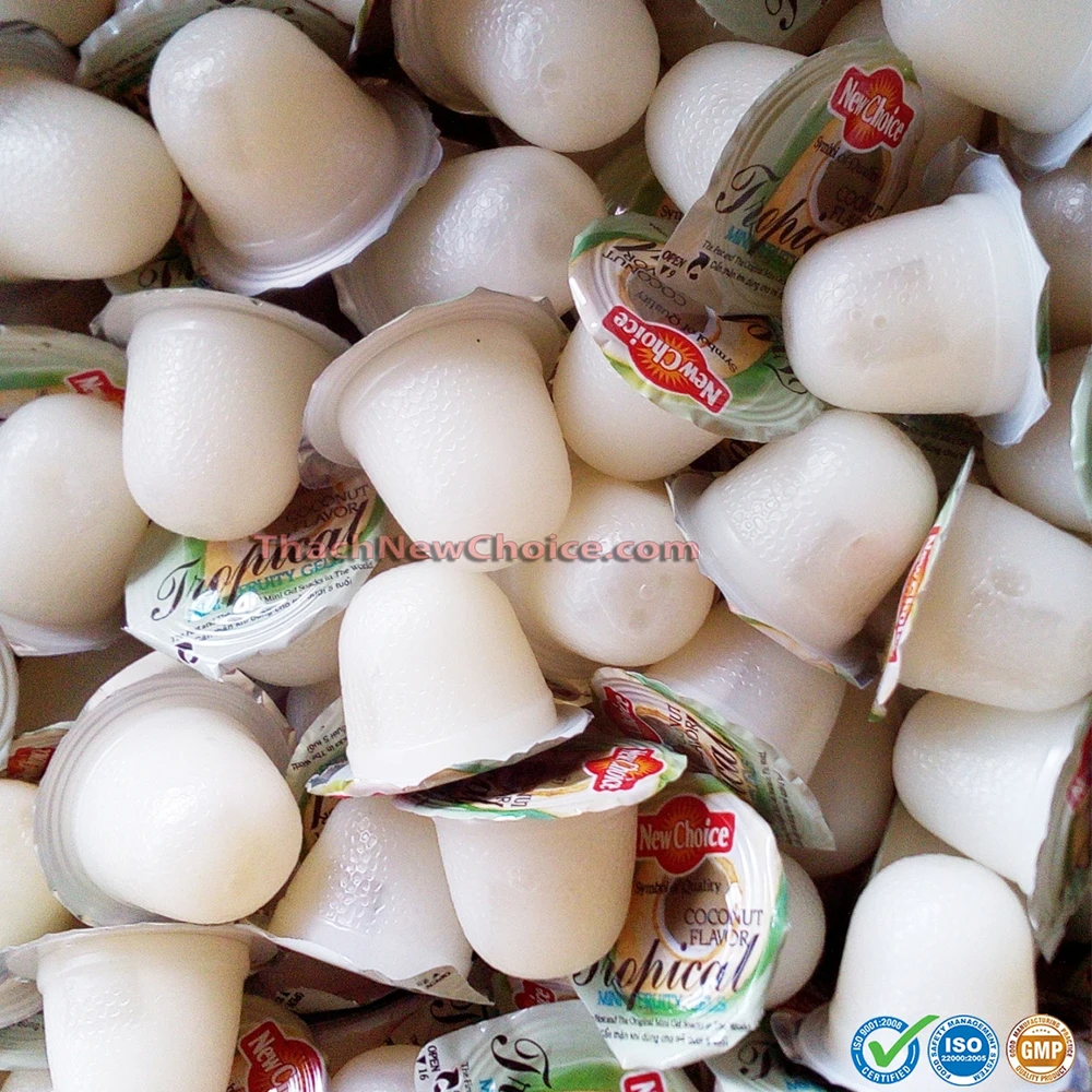 
Coconut flavor mini fruity gels 1000g/bag New Choice jelly brand from Vietnam 