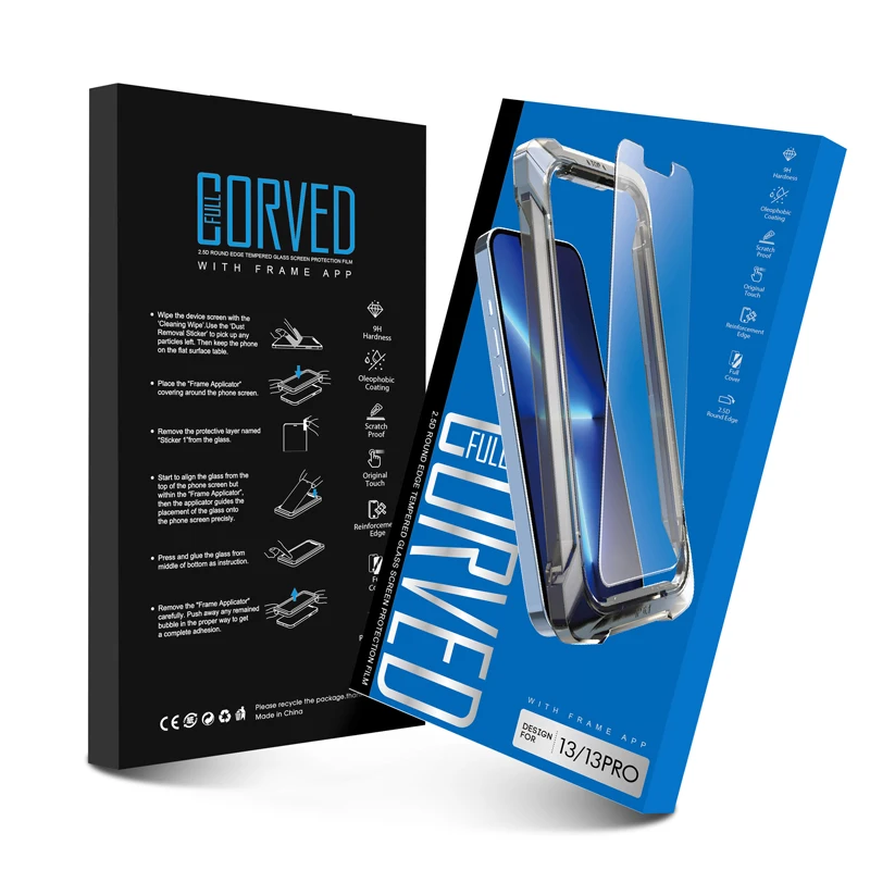 0,33 мм 9H 2.5D 12 Pro Max защита экрана с рамкой защита для конфиденциальности экрана закаленное стекло для Iphone 13 защита экрана