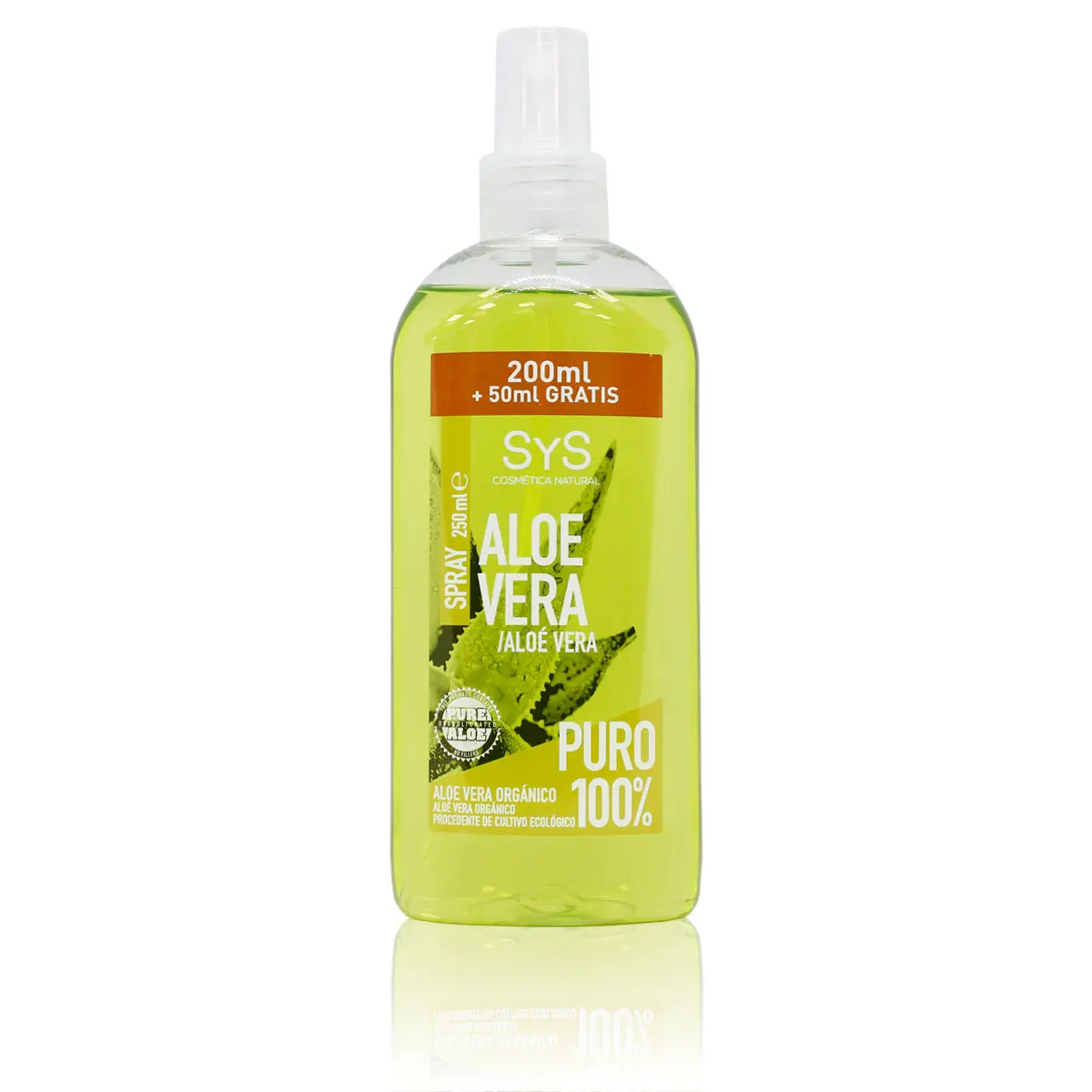 Aloe Vera Gel Spray 100% Pure 250 ml Natural Skin Care Pure Face Moisturizing Organic Soothing Gel Repairing Body Gel