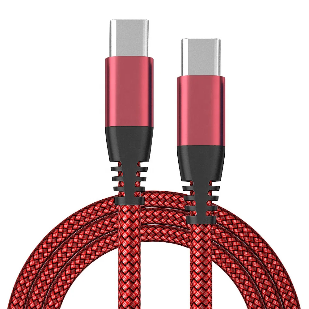 1M 2M 3M 10Gbps 20V 3A 60W Fast Charging Type C Cable USB 2.0 Type-C To Type-C PD Data Cable for iPhone for Android