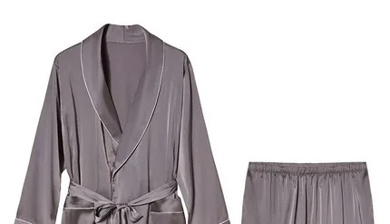 
wholesale men loungewear Silk Satin Robes For man satin pyjamas 2pcs sets couple robes shorts night suits 