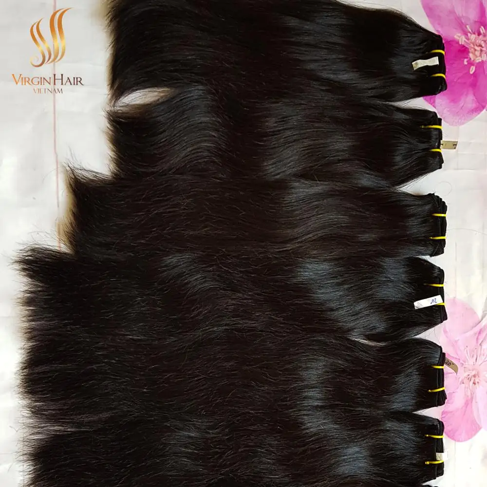 [ NEW HAIR ] Virgin Indian cuticle aligned hair raw unprocessed hair manufactures from Vietnam