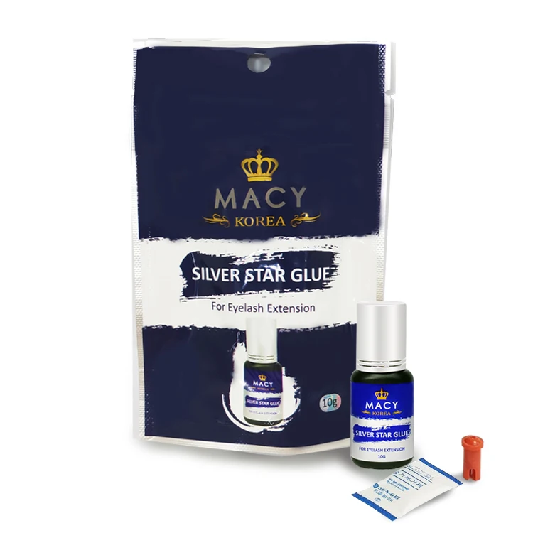 
Клей для наращивания ресниц-серебряная звезда 5 г, Сделано в Корее, клей для ресниц 