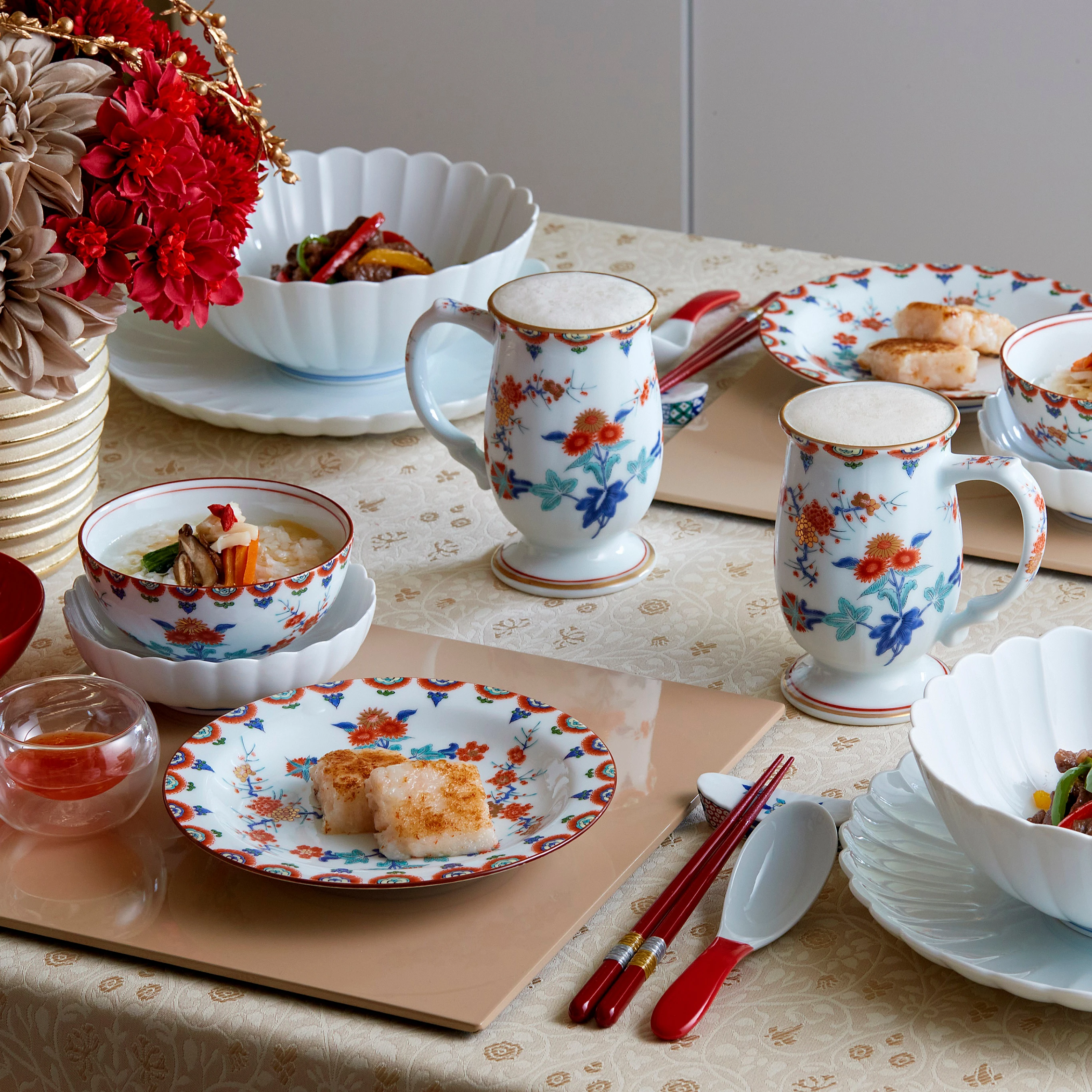 Керамическая обеденная тарелка домашние блюда глазурованная керамическая посуда в японском стиле