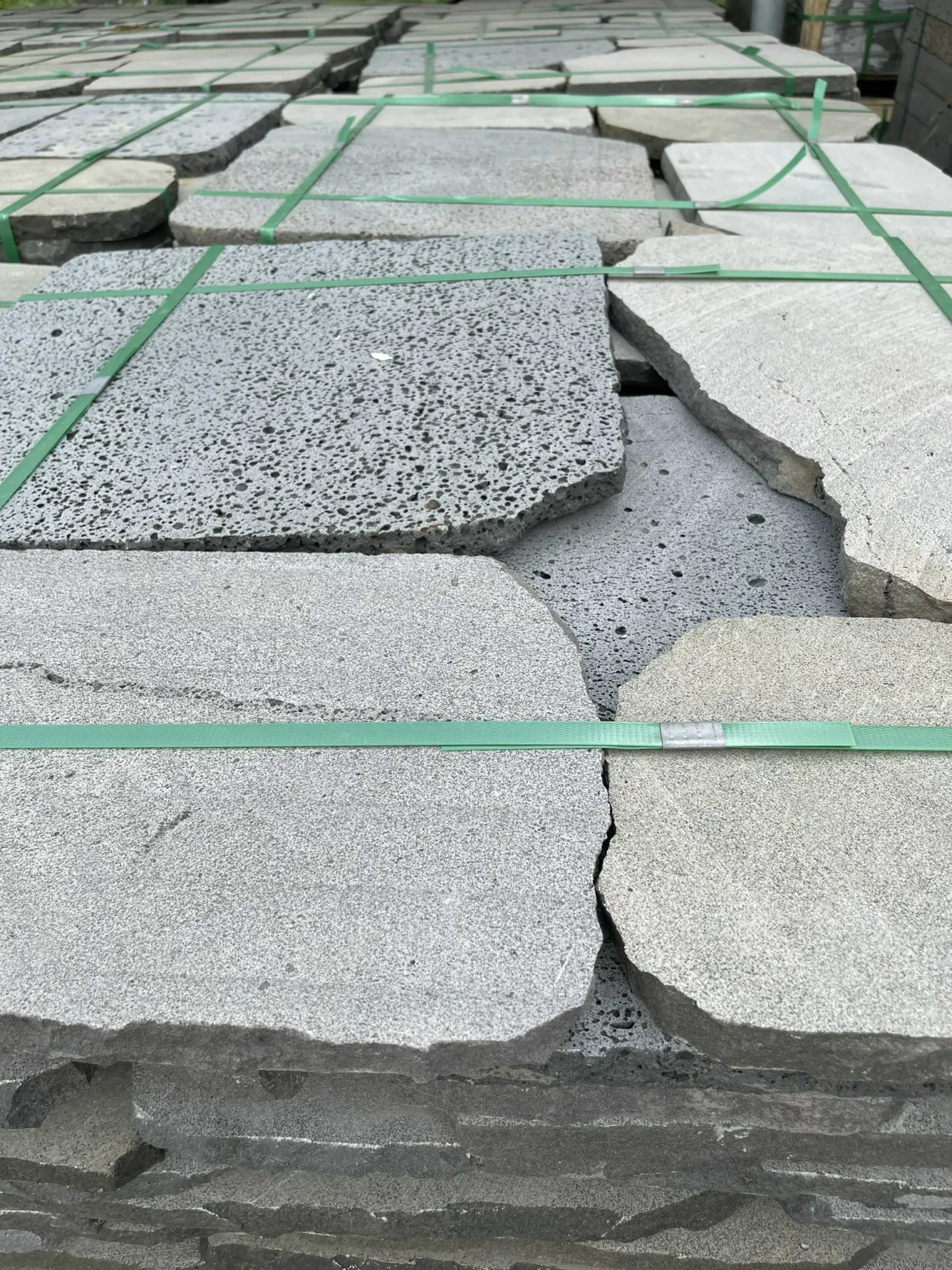 High Quality Small Slab ELA Stone Modern Rustic Coastal Villa Park Farmhouse Courtyard Machine-Cut  Basalt Stone from Vietnam