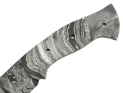 wholesale Damascus hunting knife blank blade handmade forged full tang with leather sheath hunting, camping, Kukri knife