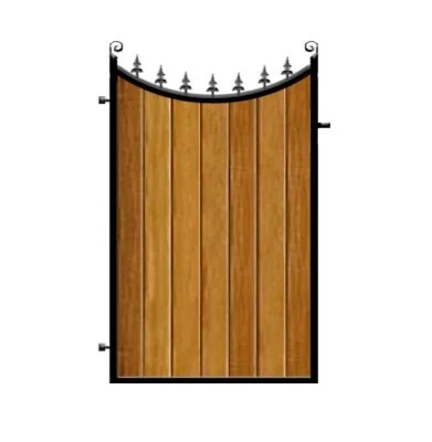 Antique Design Handmade Metal Frame Wooden Outdoor Gate Wholesale Supplier from India