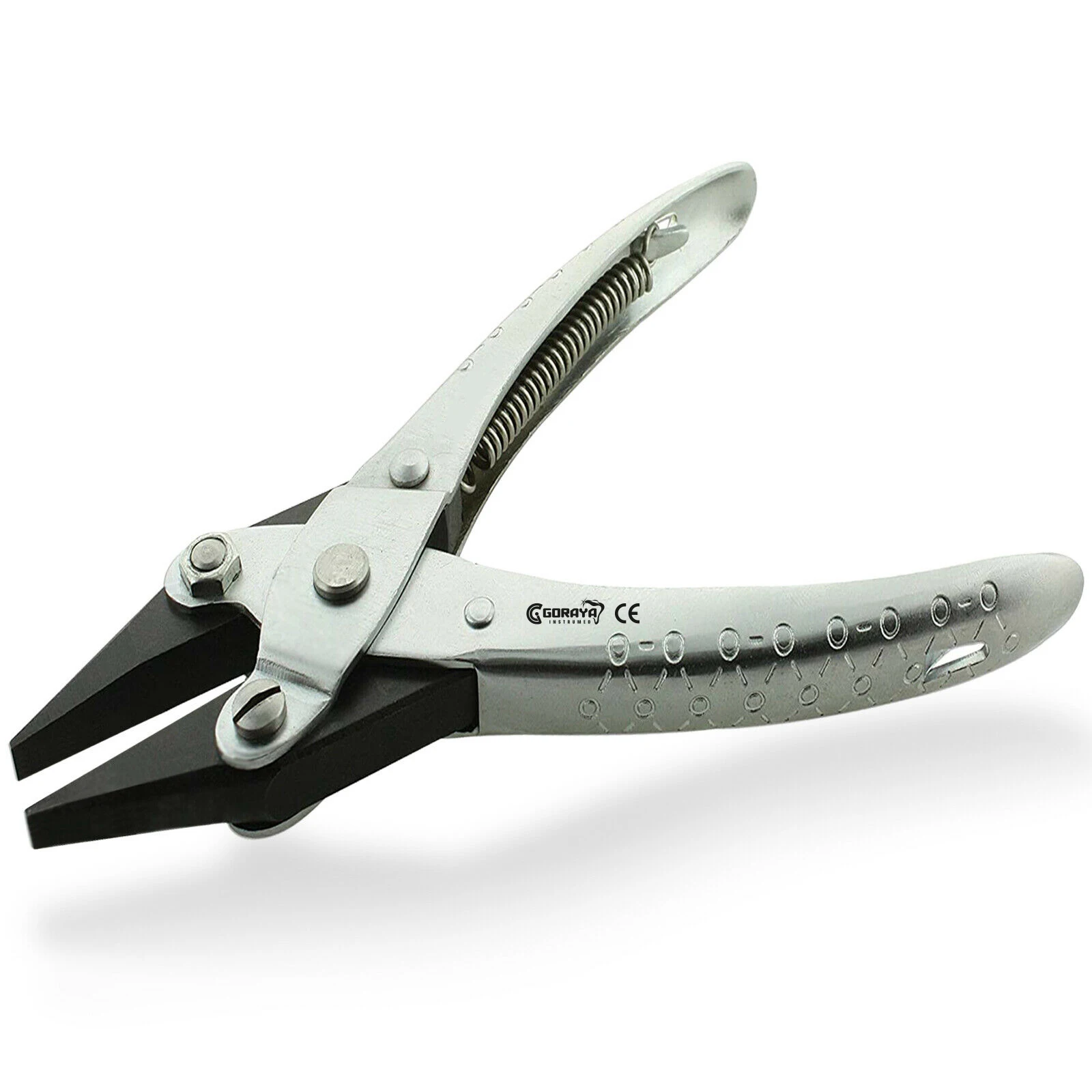 HOT SALE GORAYA GERMAN Flat Smooth Parallel Action Pliers Spring Loaded 140mm Jewelry Wire Making Tool  CE ISO APPROVED