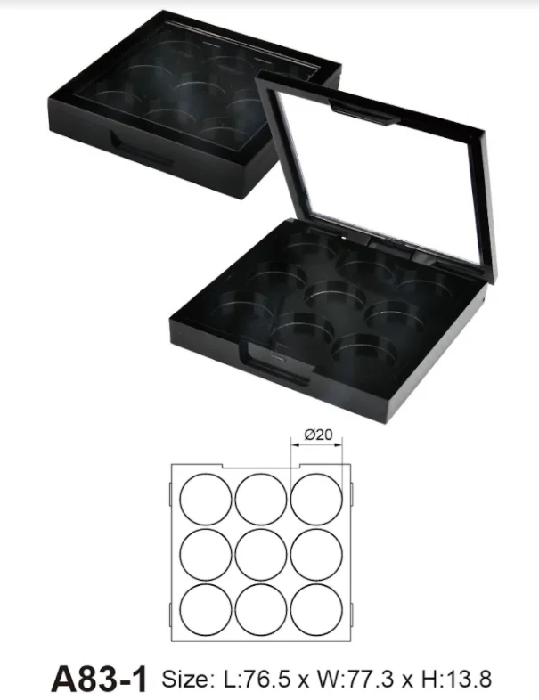 Eye Shadow Set Eye Shadow case Eyeshadow palette private label makeup Contour compact empty blush compact powder case (A-83-1)