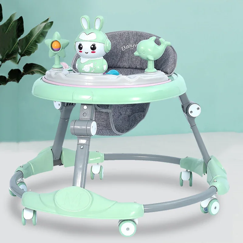 Baby Safety Walker Anti-O-legfree shipping step black babywalker single white smart sit doll walking boys baby activity walker