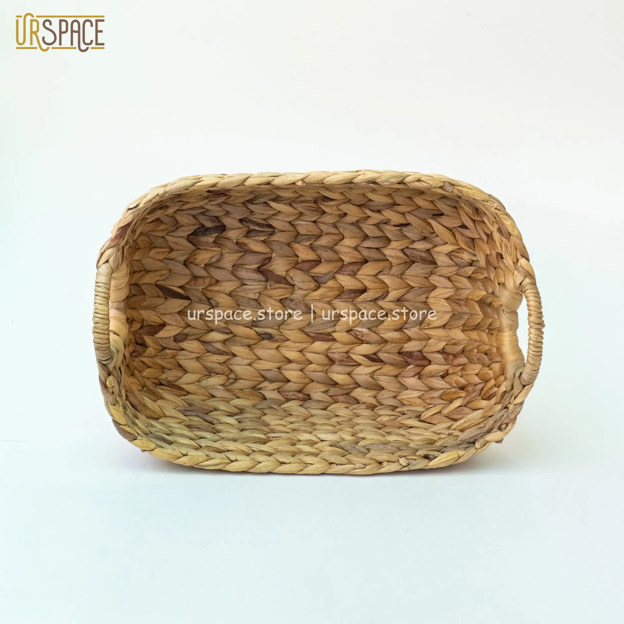 Multifunction Set of 3 Piece Water Hyacinth Storage Basket with handles ODM/OEM service