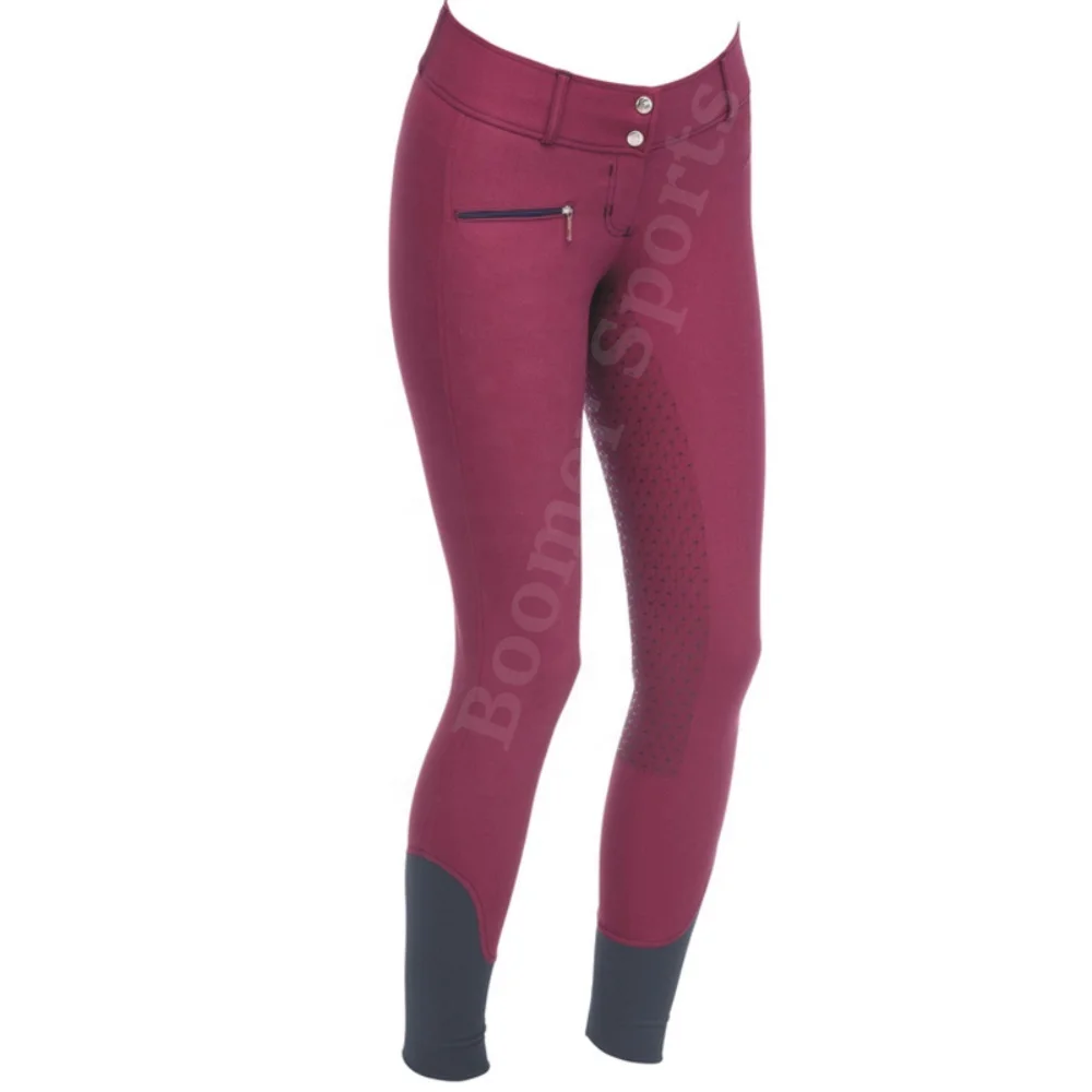 
OEM Wholesale Equestrian Riding Breeches Jodhpur Women Horse Riding Pants/Horse Riding Tights 