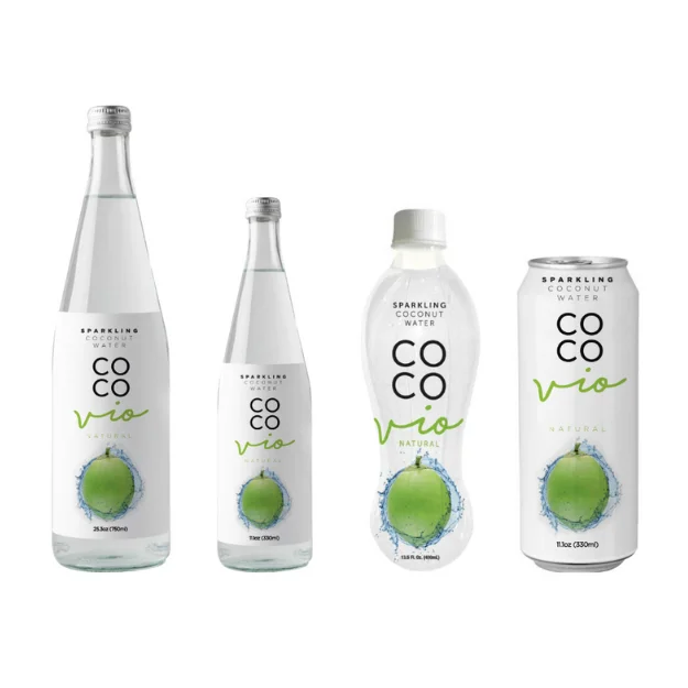 
COCO VIO -Pure 100% Coconut Water Drink with Vitamins Best Natural Sports Drink with Electrolytes to Hydrate 