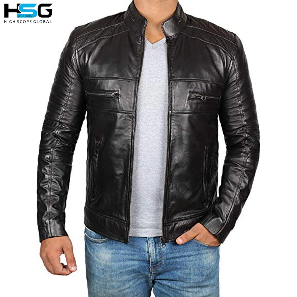 Men Fashion Wear Cowhide Leather Jacket
