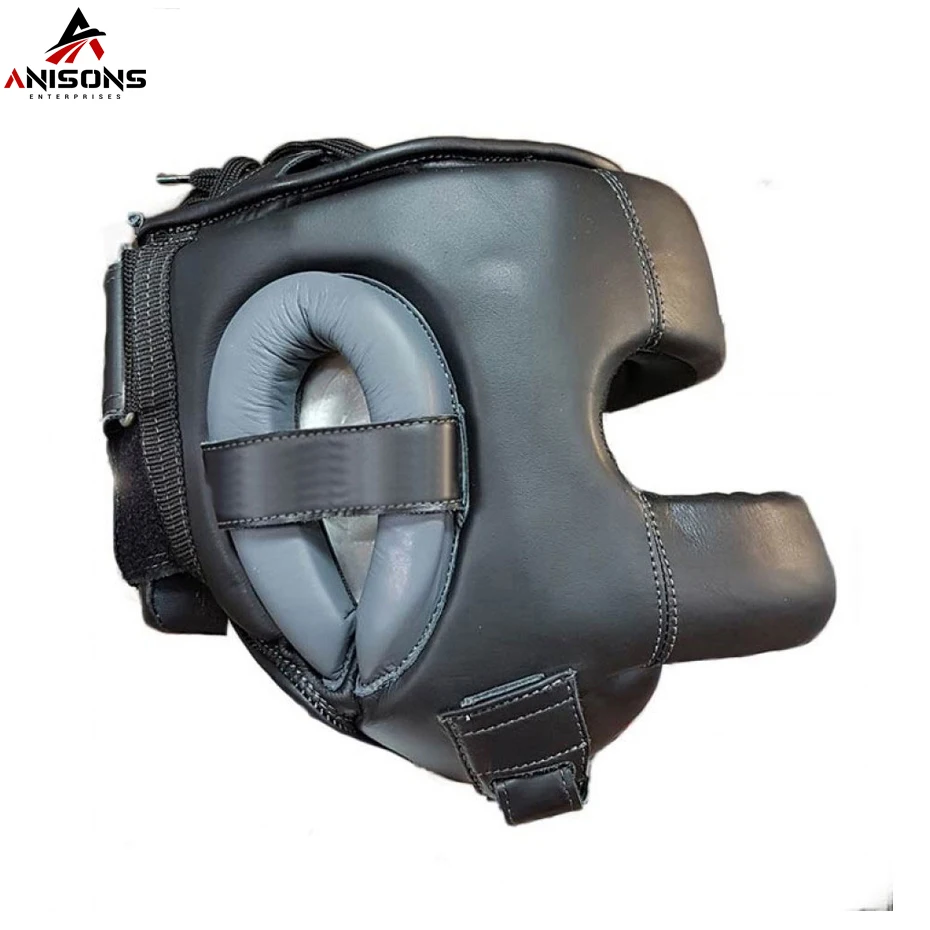 Супер спарринговая защита для головы боксерское снаряжение боевых тренировок из натуральной кожи дышащая мужчин