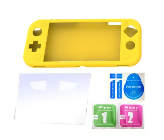 switch lite silicone set mini game console all-inclusive protective shell to send tempered film