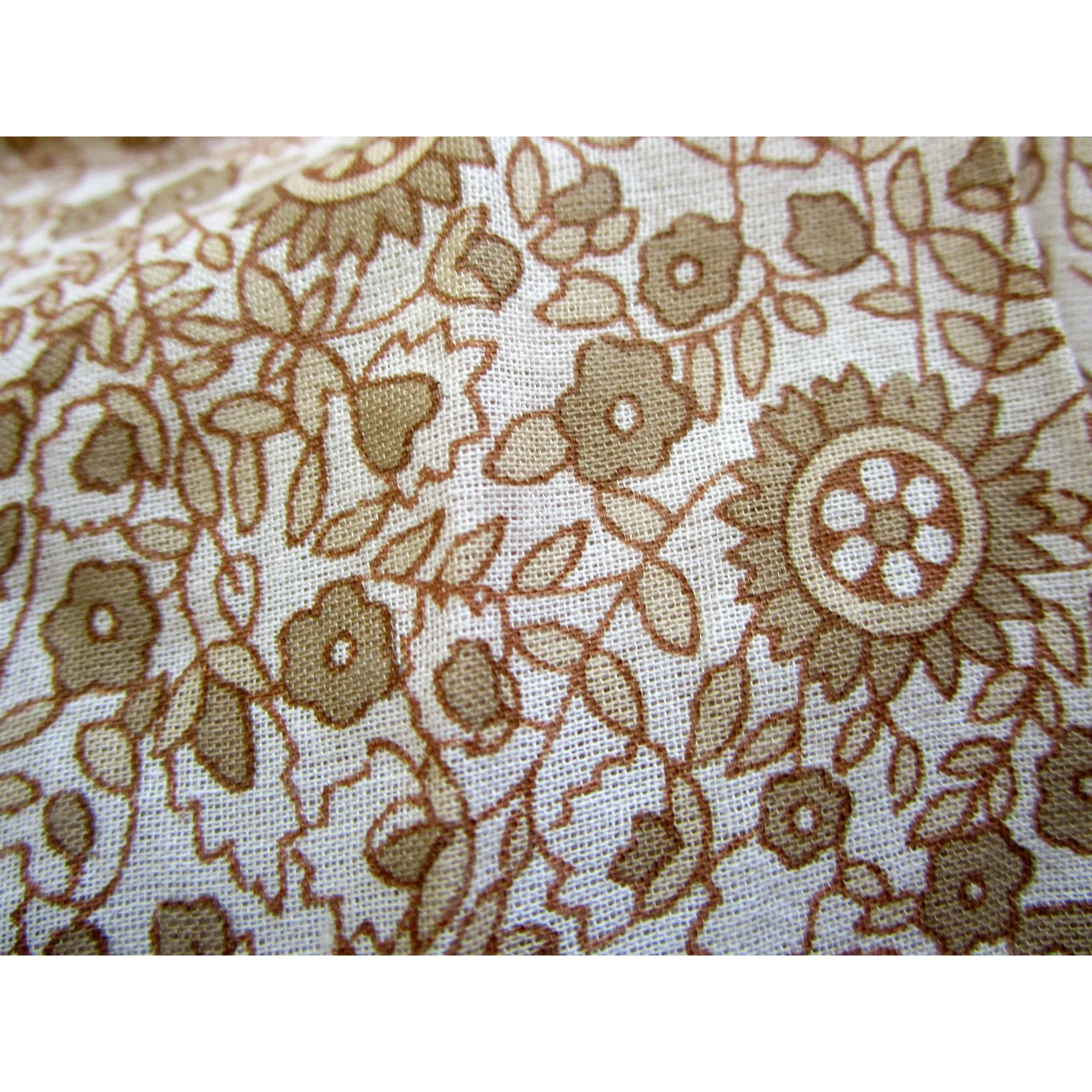 beige flower printed cotton girls hi low style hippie skirts