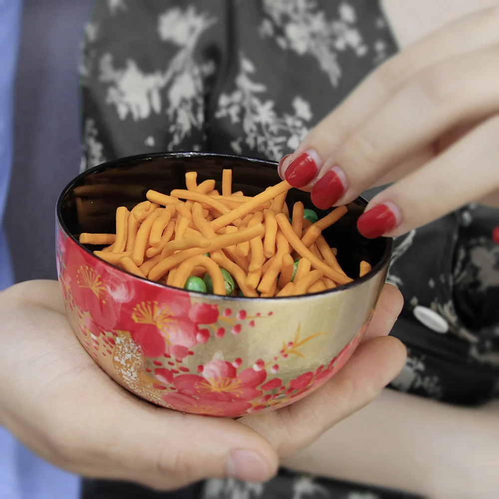 Hot Sale Various Colors Wood Bowl For Kitchen Bols Lacque Home Decoration Nut Bowls