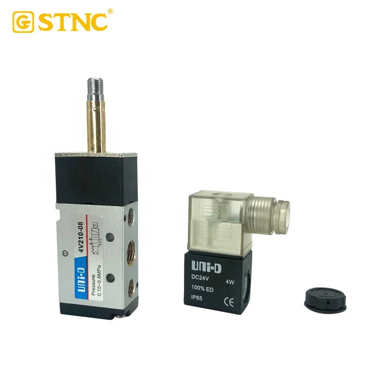 4V210-08 Manufacturer Sale Pneumatic Air Solenoid Valve 5/2G1/4  Power Normal Temperature Origin Aluminum Airtac solenoid  valve